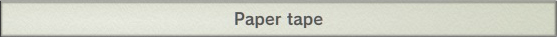 Paper tape